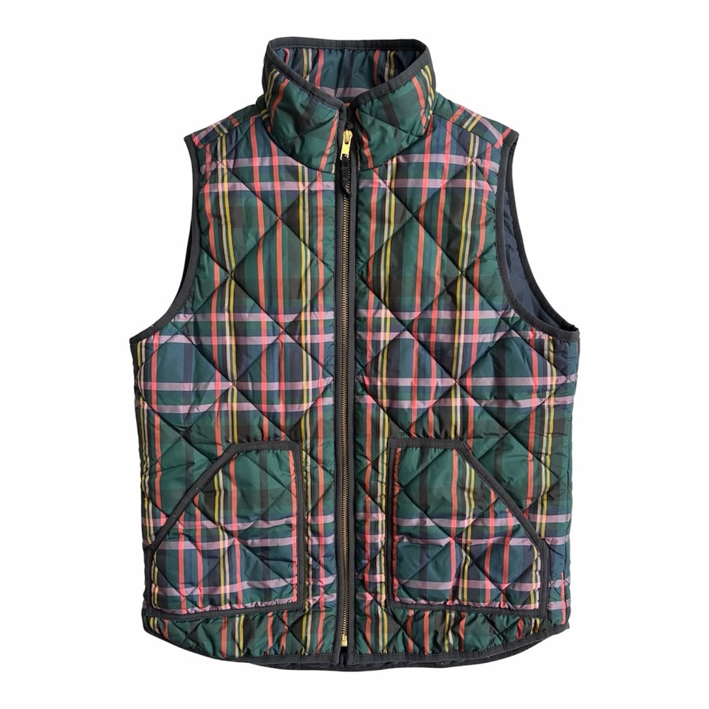 J. Crew K3986 Signature Tartan Plaid Excursion Vest Small S